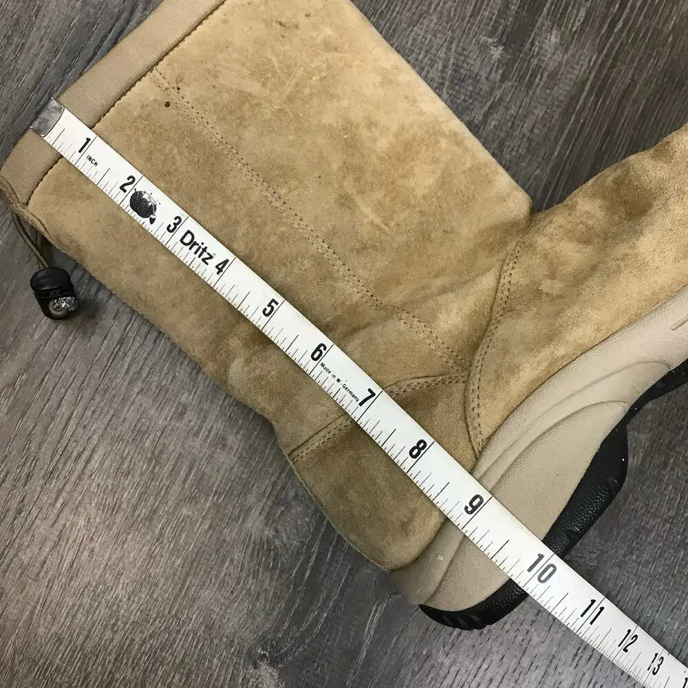 Merrell Boots Natural Shearling Winter Slip On Womens Size 6.5 - Picture 7 of 10